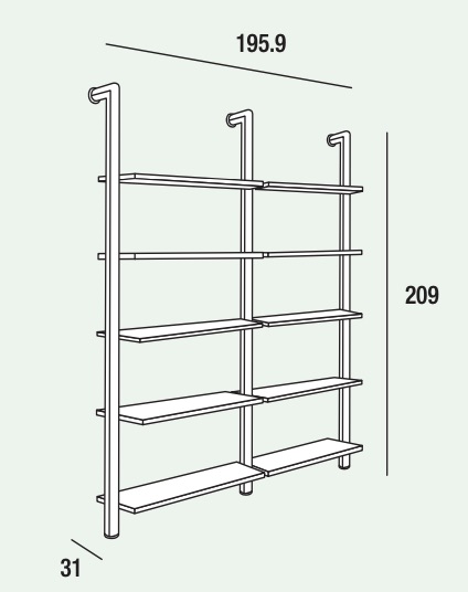 Scaffale componibile Kimberly